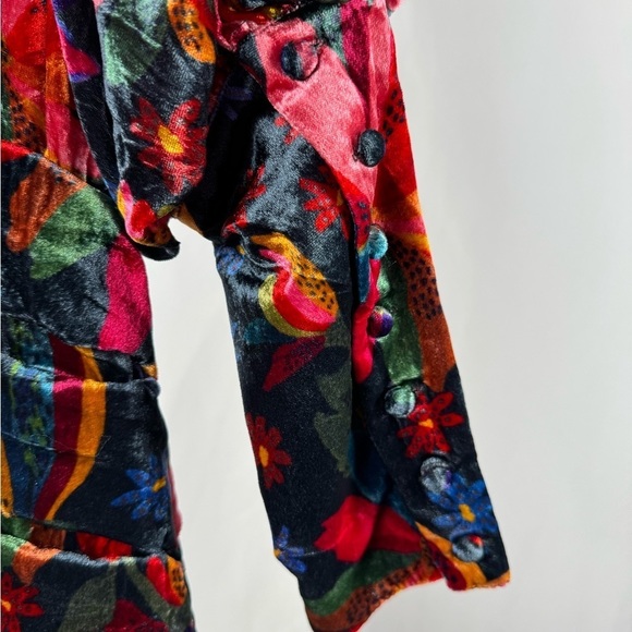 NWT Farm Rio Velvet Dress in Black Banana Sky Size Medium - Picture 9 of 12